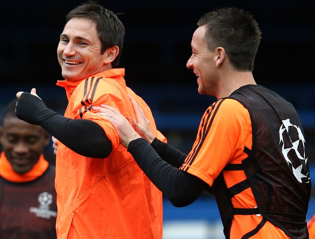 lampard john terry chelsea treino (Foto: Agência Reuters)