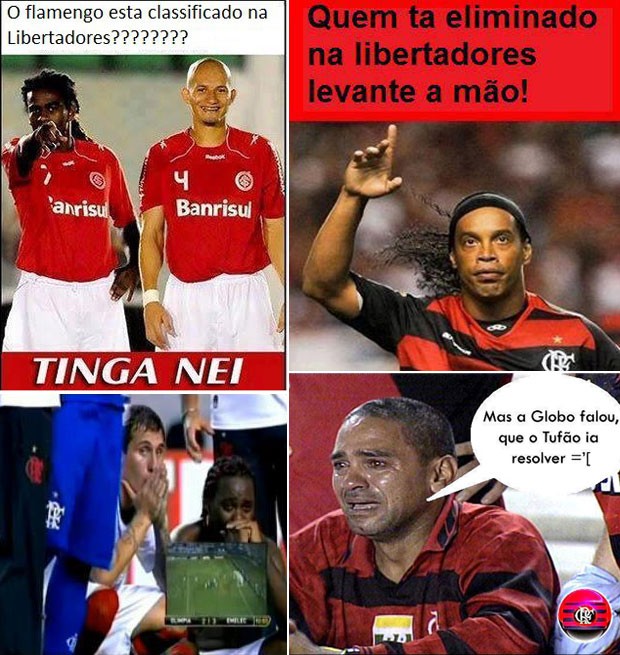 Montagem zoação flamengo (Foto: Reprodução)