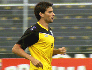 Rodrigo Pimpão em treino da Ponte Preta (Foto: Reprodução EPTV)