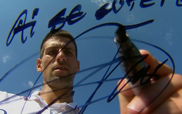 Djokovic ai se eu te pego 2 (Foto: Reprodução SporTV)