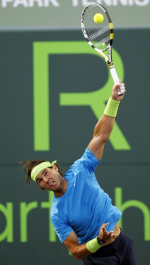 Rafael Nadal na terceira fase do Masters de Miami (Foto: AP)