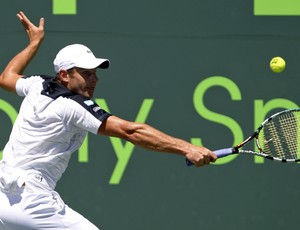 Andy Roddick na segunda rodada do Masters de Miami (Foto: AP)