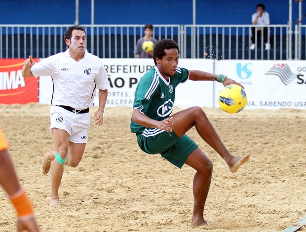 Santos Palmeiras futebol de areia (Foto: Wander Roberto/Inovafoto)