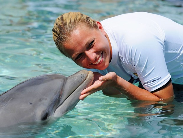 Michaella Krajicek tênis Miami golfinho (Foto: Getty Images)