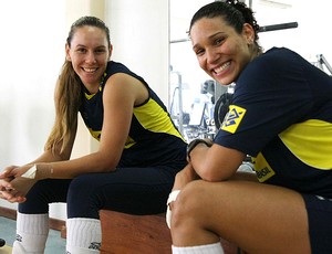 vôlei tandara fabíola brasil treino (Foto: Divulgação / CBV)