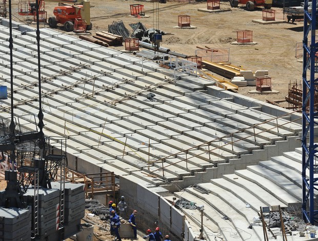 obras maracanã novas arquibancadas 29/02/2012 (Foto: Bia Alves / Agência Estado)