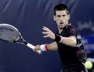 Novak Djokovic no ATP de Dubai (Foto: Rodrigo Cunha / globoesporte.com)