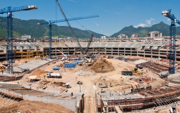 Obras do Maracanã em fevereiro, 35% (Foto: Consórcio Maracanã Rio 2014/Divulgação)