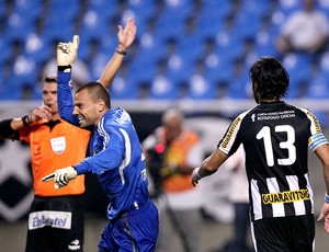 diego cavalieri Fluminense Loco Abreu Botafogo (Foto: Satiro Sodré / Ag. Estado)