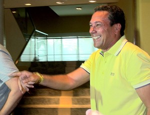 Luxemburgo na coletiva do Flamengo de despedida (Foto: Janir Junior / GLOBOESPORTE.COM)