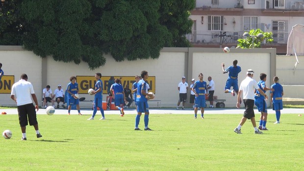 jogadores botafogo treino (Foto: André Casado / Globoesporte.com)