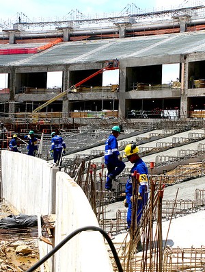 obras no Maracanã para a Copa 2014 (Foto: Divulgação / Governo do Rio de Janeiro)