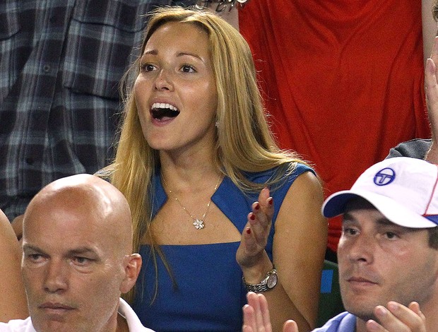 Jelena Ristic, namorada de Djokovic, na final do Australian Open (Foto: Getty Images)