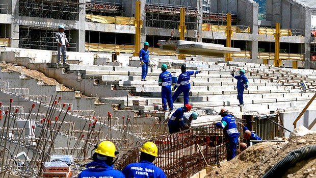 obras no Maracanã para a Copa 2014 (Foto: Divulgação / Governo do Rio de Janeiro)