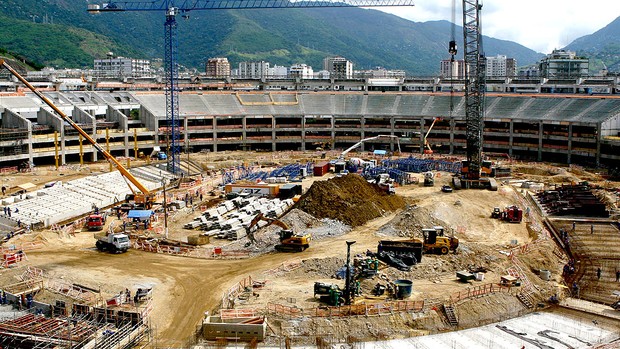 obras no Maracanã para a Copa 2014 (Foto: Divulgação / Governo do Rio de Janeiro)