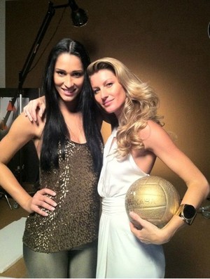 volei Jaqueline e Gisele Bundchen (Foto: Divulgação / MPC Comunicação)