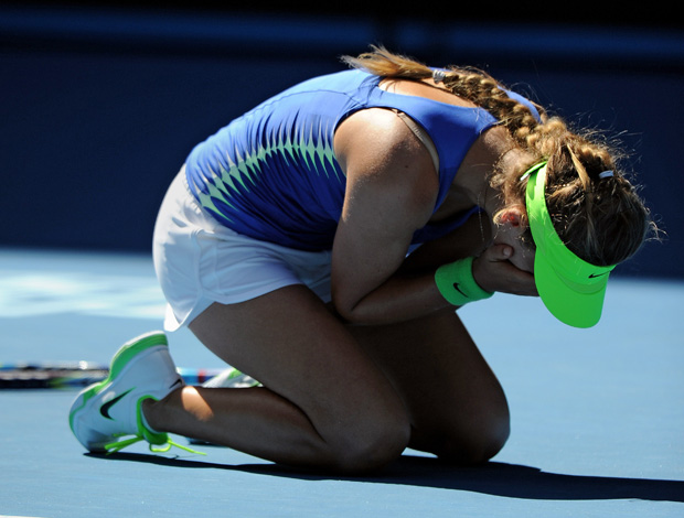 Victoria Azarenka tênis Australian Open semifinal (Foto: AFP)