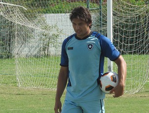 Elkeson treino Botafogo (Foto: Thales Soares / Globoesporte.com)