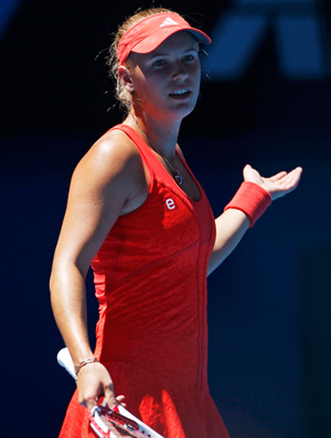 Caroline Wozniacki tênis Australian Open quartas (Foto: Reuters)