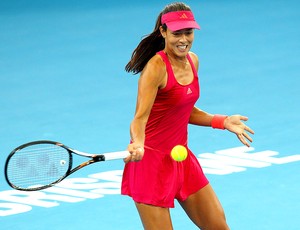 Ana Ivanovic na partida contra Tamira Paszek em Brisbane (Foto: Getty Images)