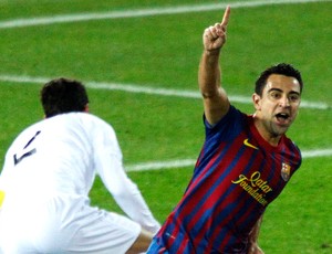 xavi barcelona gol santos (Foto: Agência Reuters)