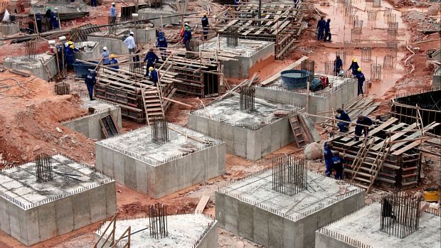 Obras da Arena da Amazônia (Foto: Anderson Silva/Globoesporte.com)