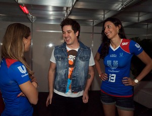 Jogadoras do Rio de Janeiro no show do Jota Quest 2 (Foto: Luna Vale/SporTV.com)