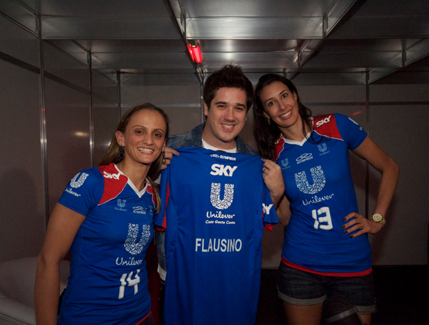 Jogadoras do Rio de Janeiro no show do Jota Quest 1 (Foto: Luna Vale/SporTV.com)