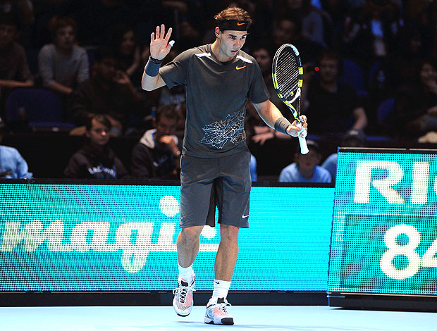 Rafael Nadal tênis Londres ATP Finals banheiro (Foto: AFP)