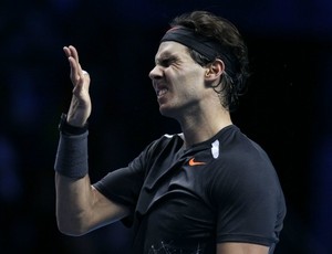 tenis Rafael Nadal na estreia do ATP Final em Londres (Foto: AP)
