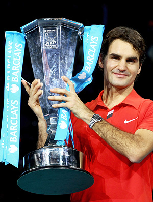 Roger Federer tênis ATP Finals troféu (Foto: Getty Images)