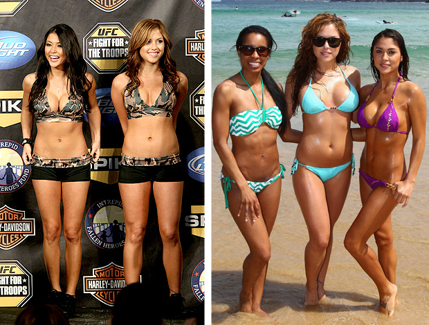 chandella Powell Brittney Palmer Arianny Celeste ring girl ufc  (Foto: Divulgação)