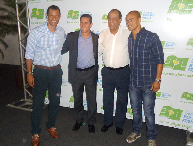 Carlos Alberto Torres Alexandre Torres Jorginho Julio Cesar  Bola pra Frente (Foto: Fred Gomes / Globoesporte.com)