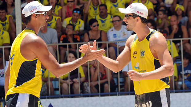 ricardo e pedro cunha em maceió (Foto: Divulgação / CBV)