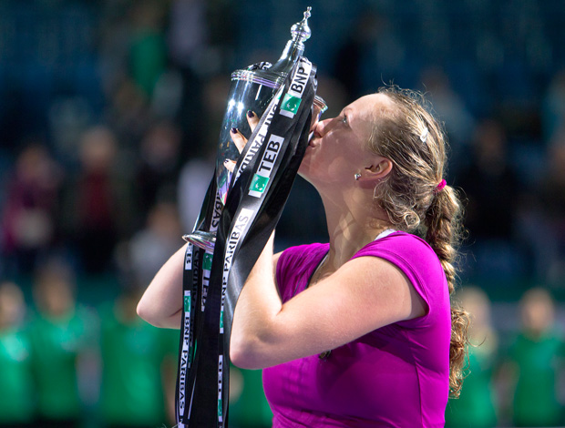 Petra Kvitova tênis Istambul WTA Championship troféu (Foto: AP)