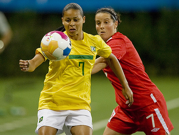 brasil x canadá futebol feminino pan-americano guadalajara (Foto: AFP)