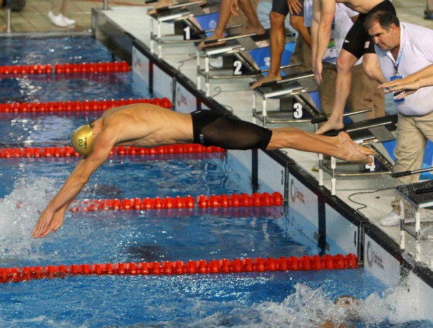 Pan natação 4x100m medley Cielo (Foto: Divulgação/Jefferson Bernardes/Vipcomm)