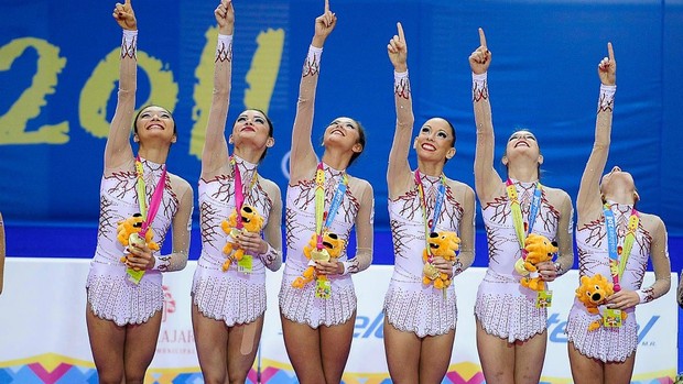 Pan ginástica rítmica conjunto é ouro nas bolas (Foto: Vipcomm)