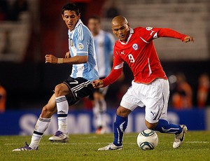 dia maria suazo argentina x chile (Foto: Reuters)