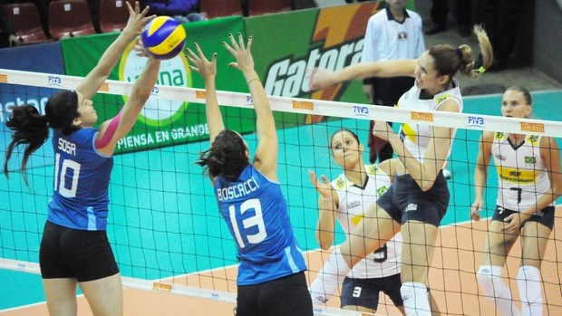 Brasil x Argentina, Sul-Americano feminino de vôlei (Foto: CBV / Divulgação)