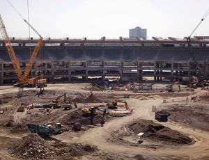 greve funcionários obras maracanã (Foto: Agência Reuters)