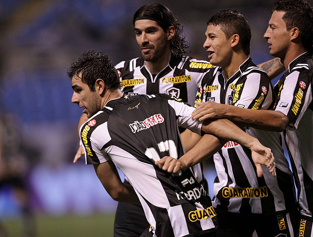 Herrera comemora gol do Botafogo contra o Palmeiras (Foto: Jorge Wiliam / Agência O Globo)