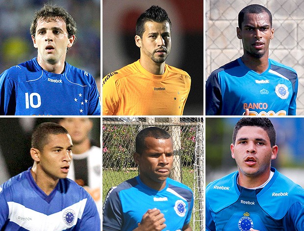 montagem Cruzeiro lesionados (Foto: Editoria de Arte / GLOBOESPORTE.COM)