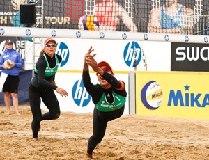 juliana larissa vôlei de praia circuito mundial haia (Foto: Getty Images)