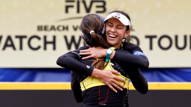 Talita Maria Elisa vôlei de praia circuito mundial haia (Foto: Getty Images)