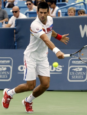 Novak Djokovic x Tomas Berdych, Masters Cincinnati tênis (Foto: AP)