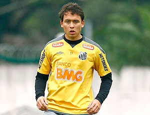 Keirrison no treino do Santos (Foto: Divulgação / Site Oficial do Santos)