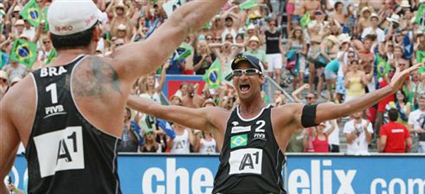 Pedro Cunha e Ricardo conquistam o Grand Slam na Áustria, de Vôlei de Praia (Foto: Divulgação/FIVB)