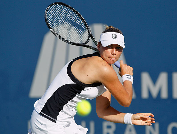 Vera Zvonareva no jogo contra Sabine Lisicki  (Foto: Getty Images)