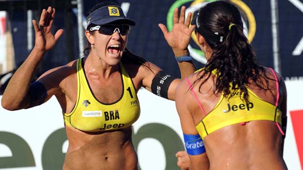 Maria Elisa e Talita, vôlei de praia (Foto: Divulgação/FIVB)